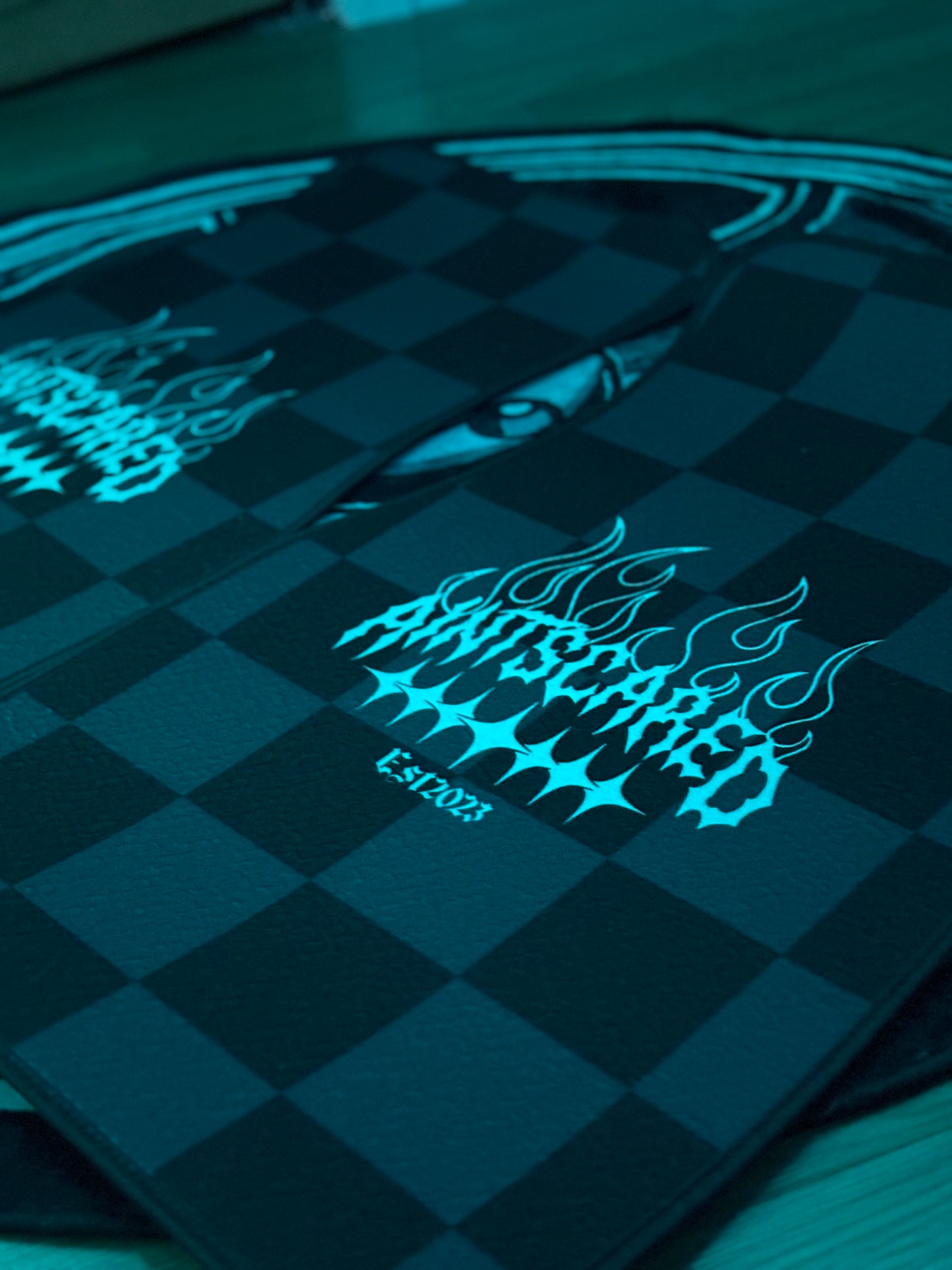 Checkered Aintscared Floor Mats