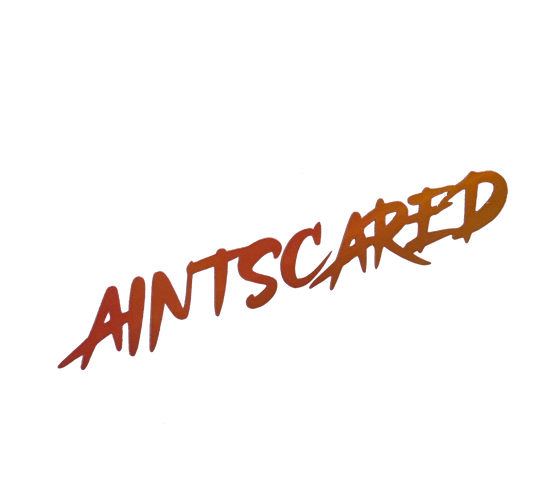 Oilslick aintscared signature logo