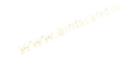 Aintscared website decal